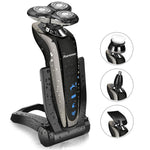 Kurener Electric Shaver Razor Beard Trimmer Rotary Shaver Rotation razor Full body water wash razor Wet/Dry Rechargeable