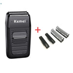 Kemei KM-1102 Rechargeable Cordless Shaver for Men Twin Blade Reciprocating Beard Razor Face Care Multifunction Strong Trimmer