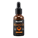 Bluezoo Men Moustache Cream Beard Wax Kit with Scissors Comb Bag Natural Organic Beard Oil Beard Wax Balm for Beard Growth