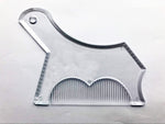 New Innovative Design Beard Shaping Tool Trimming Shaper Template Guide for Shaving or Stencil With Full-Size Comb for Line Up