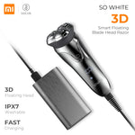 XIAOMI Soocas SO WHITE ES3 3D Smart Electric Shaver USB 3 Head Electric Razor Shaver LED Display Beard Trimmer Shaving Machine
