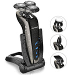 Kurener Electric Shaver Razor Beard Trimmer Rotary Shaver Rotation razor Full body water wash razor Wet/Dry Rechargeable