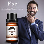 10ml Gentlemen Beard Oil Moisturizes Facial Hair Moustache Oils Pure Organic Beard Oil Growth Men Face Thicker Essential Oil
