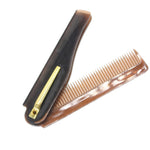Men Folding Pocket Clip Plastic Portable Head Beard Combs Bussiness Trip Travel Lightweight Comb